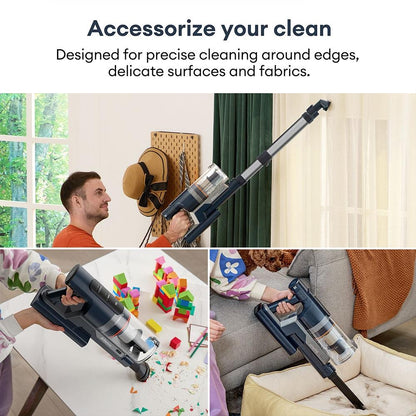 Ultenic FS1 Cordless Vacuum Cleaner with Auto-Empty Station, 30KPa Suction, 450W Motor, 4 Speed Modes, 5-Layer Filtration, Up to 60 Mins Runtime, Removable Battery, Touchscreen