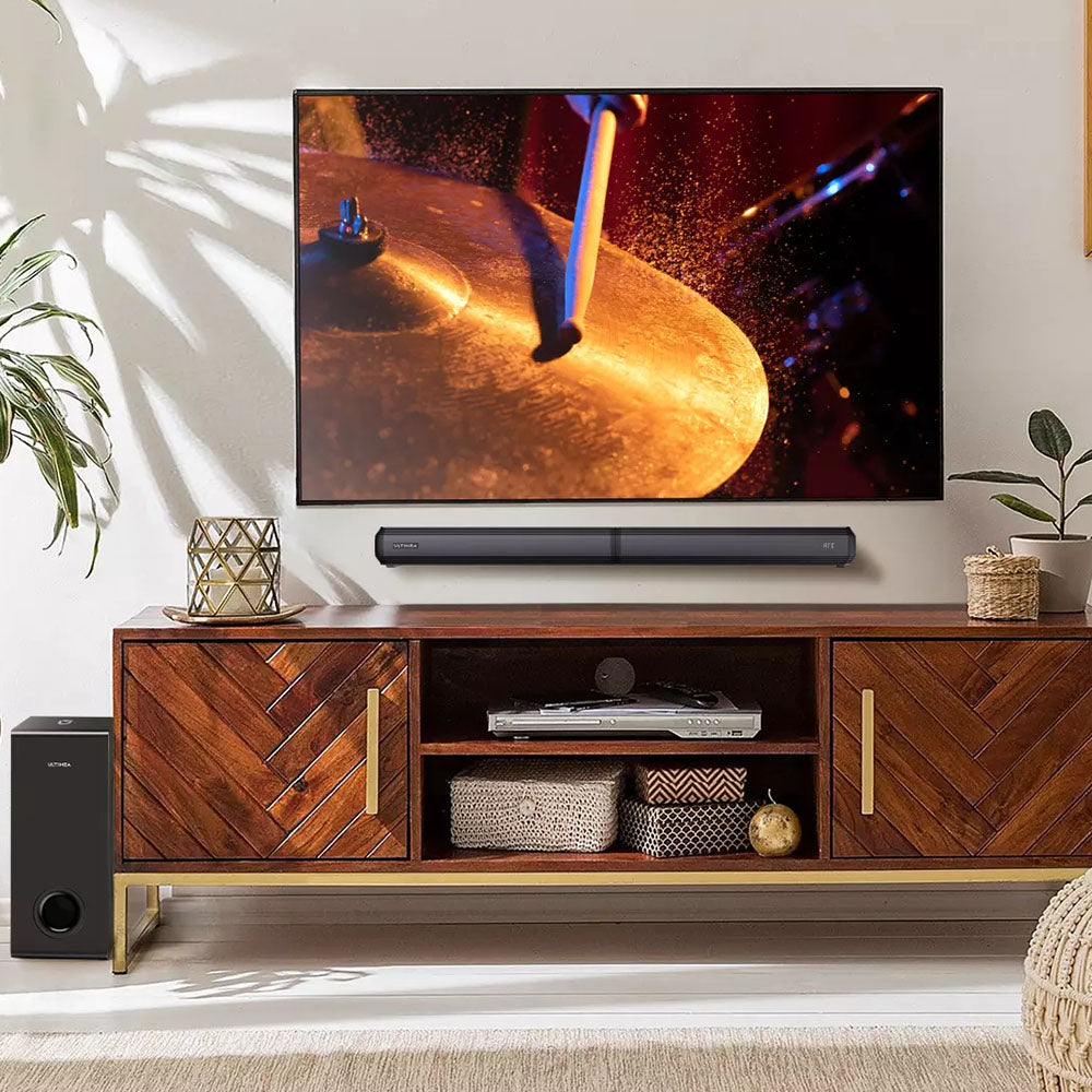 Ultimea Apollo S50 Detachable Soundbar with Subwoofer, Bluetooth 5.3, Adjustable Bass Level, 3 EQ Modes