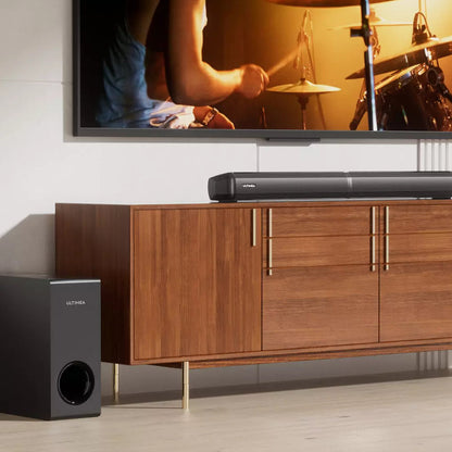 Ultimea Apollo S50 Detachable Soundbar with Subwoofer, Bluetooth 5.3, Adjustable Bass Level, 3 EQ Modes