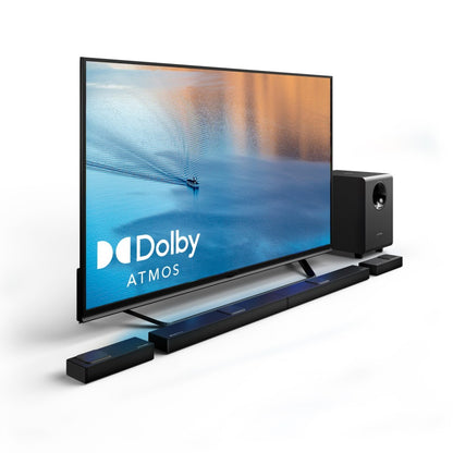 Ultimea Nova S90 7.1.4 Channel Soundbar Subwoofer Speaker Kit, Dolby Atmos, 740W Peak Power, 4K HDR Pass-through, 6 Equalizer Modes