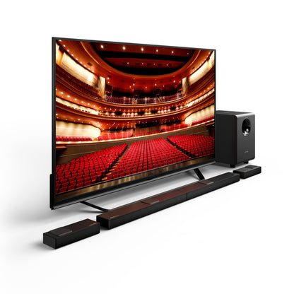 Ultimea Nova S90 7.1.4 Channel Soundbar Subwoofer Speaker Kit, Dolby Atmos, 740W Peak Power, 4K HDR Pass-through, 6 Equalizer Modes