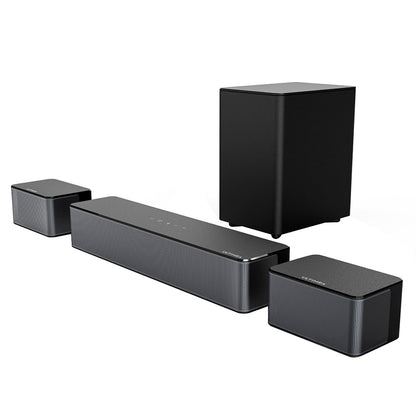 Ultimea Poseidon D50 5.1 Channel Soundbar with Subwoofer and Rear Surround Speakers, Adjustable Surround Level, 3 EQ Modes