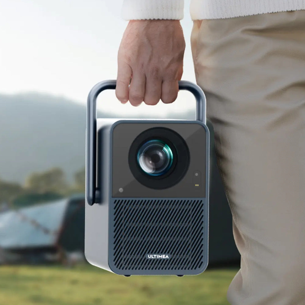 [ Netflix 1080P ] Ultimea Poseidon E40 Projector, 1000 ANSI Lumens, Android TV 11.0, 4K Decoding, Native 1080P, Dolby Audio, 6D Keystone Correction, Auto Focus, 2 x 10W Speakers, WiFi 6, Bluetooth 5.3