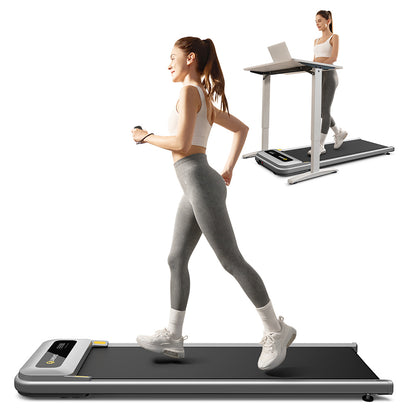 UREVO U1 Under Desk Walking Treadmill, 42x125cm Running Area, 2.25HP Motor, Max Load 120kg, LED Display, for Home