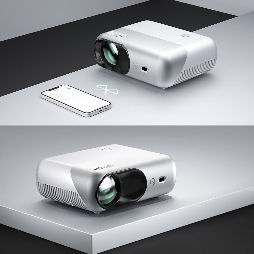 VIVIBRIGHT D1000 LCD Projector, 450 ANSI Lumens, Native 1080P, 2.4G/5G WiFi, Bluetooth 4.0