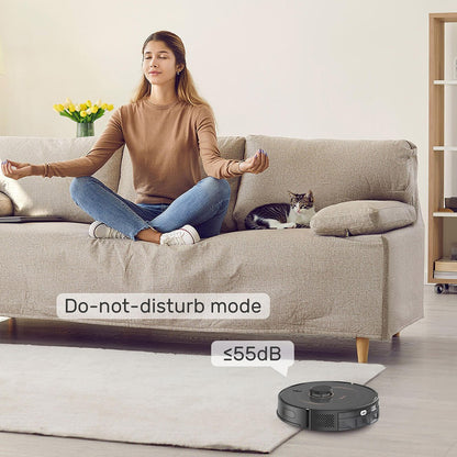 Verefa L11 Pro Robot Vacuum Cleaner, Self Emptying, 3000Pa Suction, LiDAR Navigation, 4L Dust Bag, Max 270 Mins Runtime, 70 Days Hands-Free Cleaning, App / Voice Control