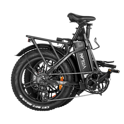 Vitilan U7 2.0 Foldable Electric Bike, 20*4.0-inch Fat Tire 750W Motor 48V 20Ah Removable LG Lithium Battery 28mph Max Speed 50-65miles Range Dual Suspension System Hydraulic Disc Brake - Black