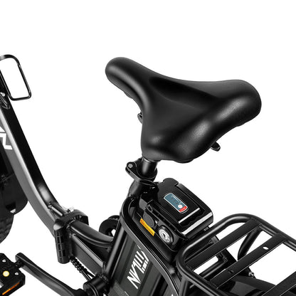 Vitilan U7 2.0 Foldable Electric Bike, 20*4.0-inch Fat Tire 750W Motor 48V 20Ah Removable LG Lithium Battery 28mph Max Speed 50-65miles Range Dual Suspension System Hydraulic Disc Brake - Black