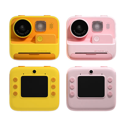 WOWKIDS K27 Kids Instant Print Camera, 48MP Front &amp; Rear Dual Cameras, 1080P Resolution, 4 Filters, 32GB TF Card, 1400mAh Battery - Pink