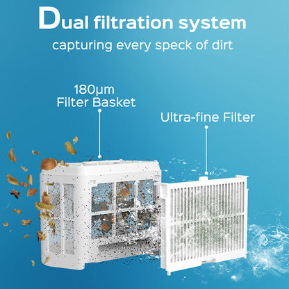 WYBOT C2 Cordless Pool Robot Vacuum, Wall and Waterline Cleaning, Dual Cleaning Filtration, for Inground Pools Up to 1614Sq.ft, Black Green