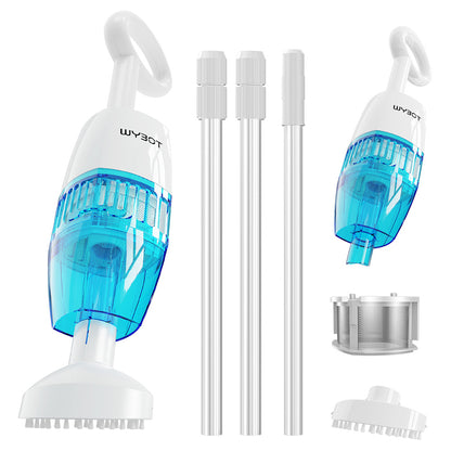 WYBOT HJ10P Handheld Pool Vacuum, Telescopic Pole Included, 25L/min Powerful Suction, 5200mAh Large Battery, Max. 60min Runtime, 0.5L Filter