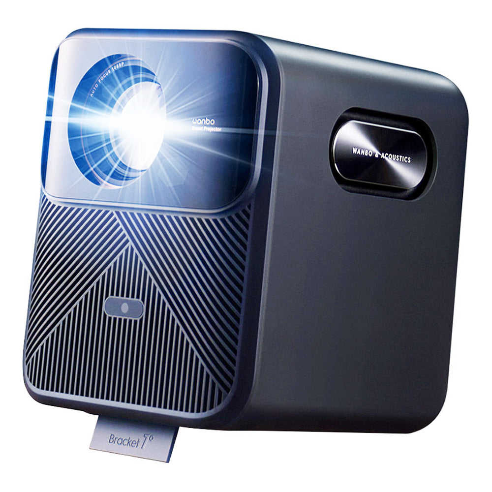 [Netflix 1080P] Wanbo Mozart 1 Pro Projector, Android TV 11, 900 ANSI Lumens, Native 1080P, HDR 10, 16W Speaker, Chromecast Built-in, Auto Focus/Object Avoidance/ Auto Keystone Correction