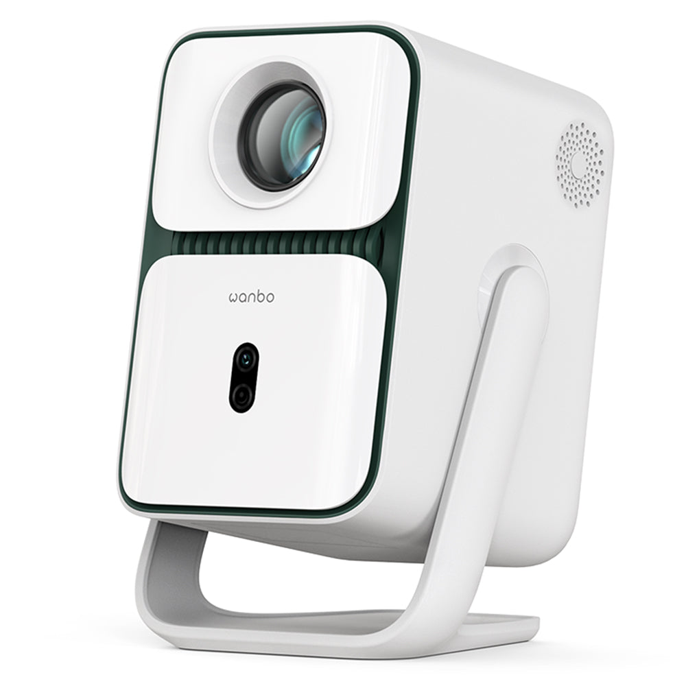 [Netflix 1080P] Wanbo T2 Ultra Projector, Android TV 11, 500 ANSI, Native 1080P, 120° Rotating Stand, Auto Focus &amp; Keystone Correction, Obstacle Avoidance, 45 - 140" Projection Size, Dual-band WiFi, 2*5W Speaker