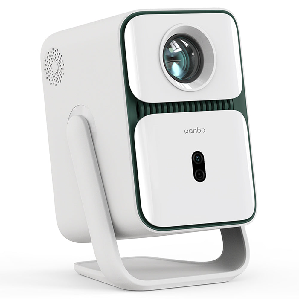 [Netflix 1080P] Wanbo T2 Ultra Projector, Android TV 11, 500 ANSI, Native 1080P, 120° Rotating Stand, Auto Focus &amp; Keystone Correction, Obstacle Avoidance, 45 - 140" Projection Size, Dual-band WiFi, 2*5W Speaker