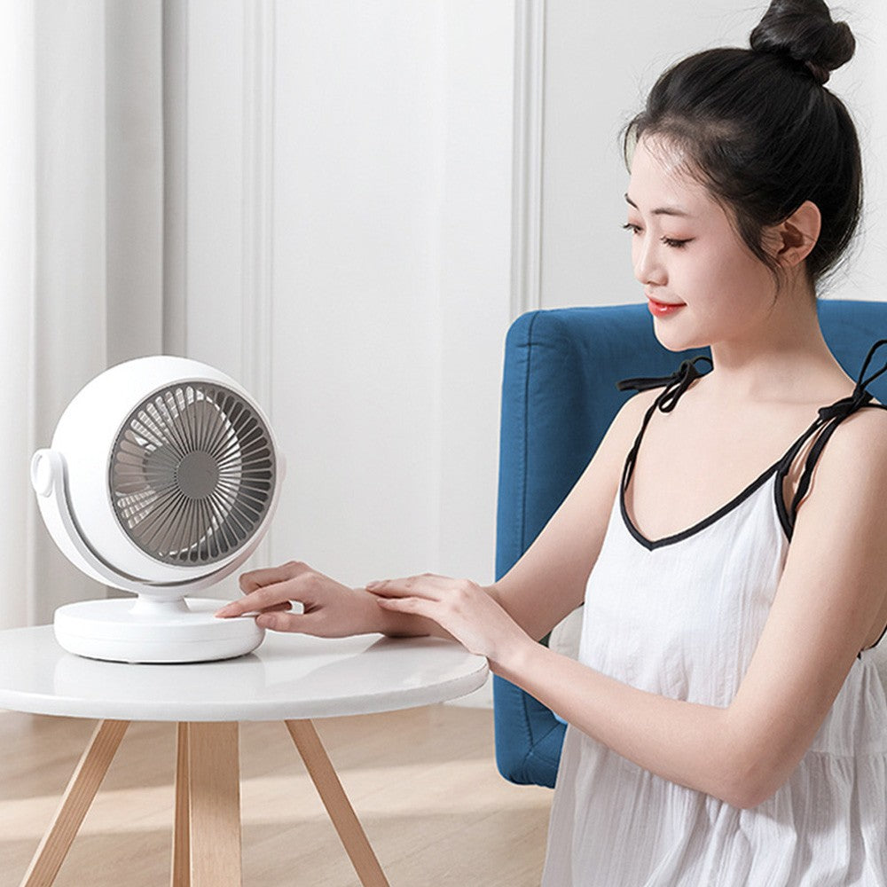 Xiaoda Feiyue C08 Desktop Portable Air Circulation Fan, 3 Gears Wind, Timing Function, Shaking Head Around - Charging Version