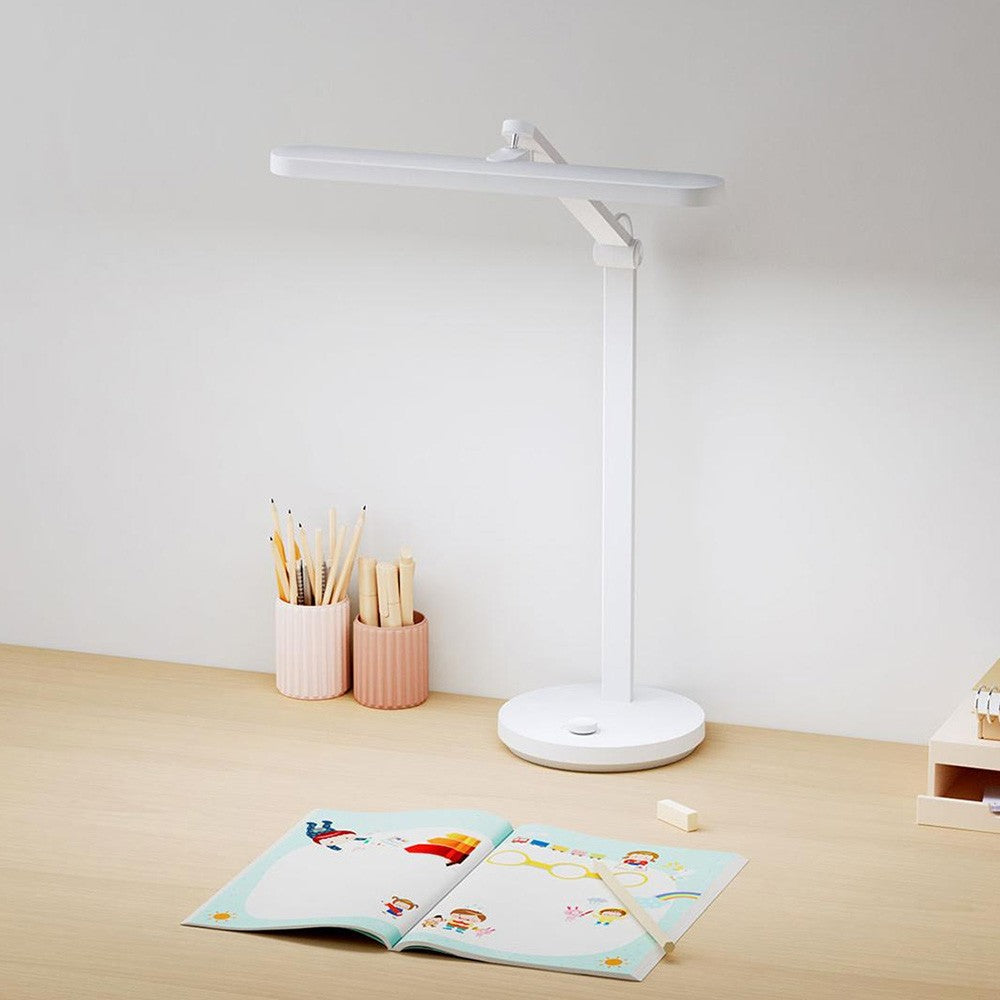 Xiaomi Mijia Table Lamp Pro Reading Writing Version, Wide Lamp Head, 2700-5500K Color Temperature, Ra95 Color Rendering Index, Stepless Dimming, 180-degree Rotation, Voice Control