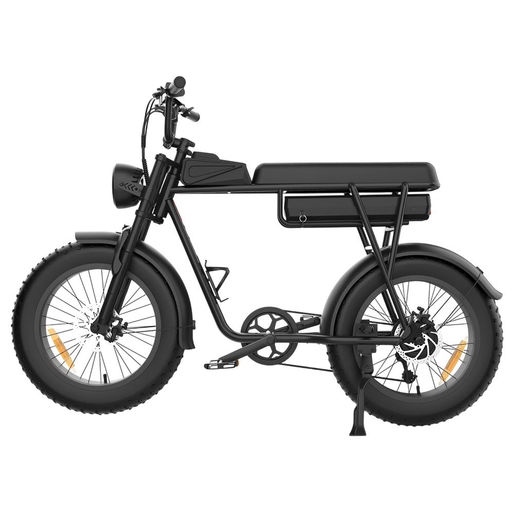 YAMALI FXH-006 Electric Bike, 350W Motor, 48V 18Ah Battery, 20*4'' Fat Tires, 40km/h Max Speed, 50km Range, Shimano 7 Speed, Front &amp; Rear Mechanical Disc Brakes, Shimano 7 Speed, LCD Display - Black