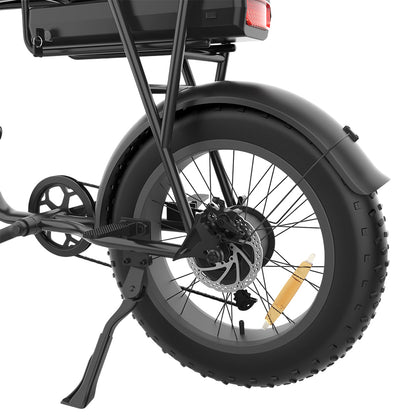 YAMALI FXH-006 Electric Bike, 350W Motor, 48V 18Ah Battery, 20*4'' Fat Tires, 40km/h Max Speed, 50km Range, Shimano 7 Speed, Front &amp; Rear Mechanical Disc Brakes, Shimano 7 Speed, LCD Display - Black