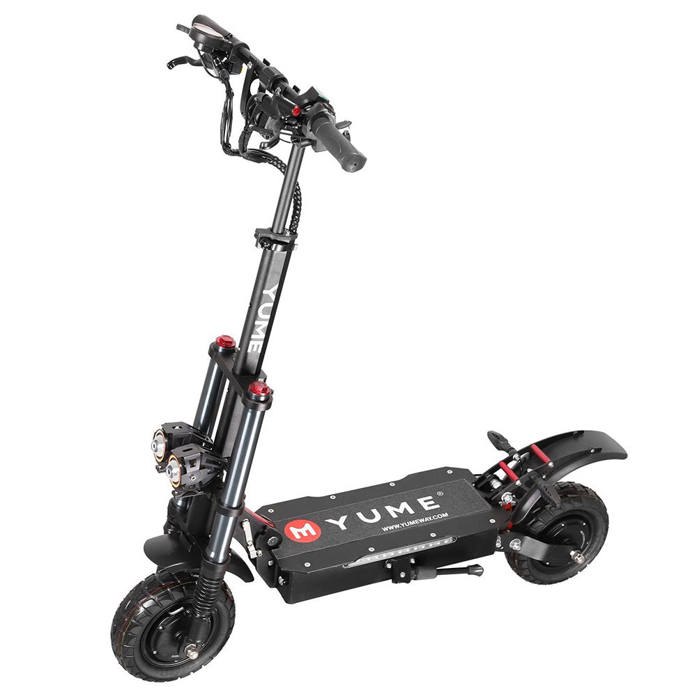 YUME Y10 Electric Scooter, 1200W*2 Motor, 52V 23.4Ah Battery, 10" Off-road Tubeless Tires, 40mph Max Speed, 40miles Range, Front and Rear Hydraulic Disc Brake