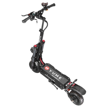 YUME Y10 Electric Scooter, 1200W*2 Motor, 52V 23.4Ah Battery, 10" Off-road Tubeless Tires, 40mph Max Speed, 40miles Range, Front and Rear Hydraulic Disc Brake