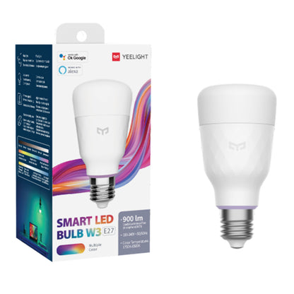 Yeelight YLDP005 8W Smart LED Bulb, W3 Multicolor, 900 Lumens, 16 Million Colors Game Sync Brightness Smart Control