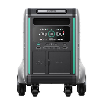 ZENDURE SuperBase V4600 Portable Power Station, 4608Wh LiFePO4 Battery, 3800 AC Output, Expandable to 46080Wh, 120V/240V Dual Voltage, 16 Outputs, 3000W Solar Input, APP Control