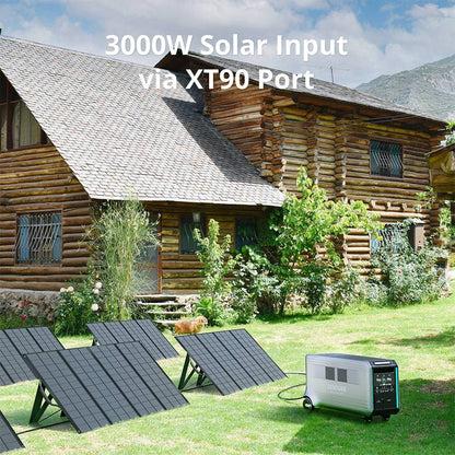 ZENDURE SuperBase V6400 Portable Power Station, 6438Wh Semi-Solid State Battery, 3800 AC Output, Expandable to 64380Wh, 120V/240V Dual Voltage, 16 Outputs, 3000W Solar Input, APP Control