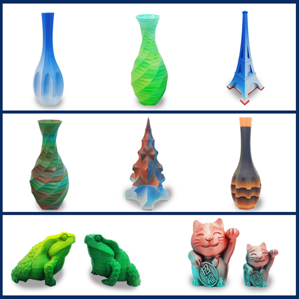 ZONESTAR M4V6 4-in-1-out Mix Color Hotend Assembly, with Four Colors Printhead Nozzle, for Z9V5 Series 3D Printer