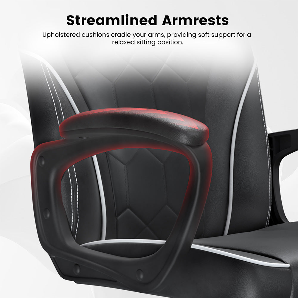 ACGAM CG-4746 Gaming Office Chair Small Version, Ergonomic Foam Backrest, 360° Swivel & Adjustable Height, 36o°Swivel and Height Adjustment
