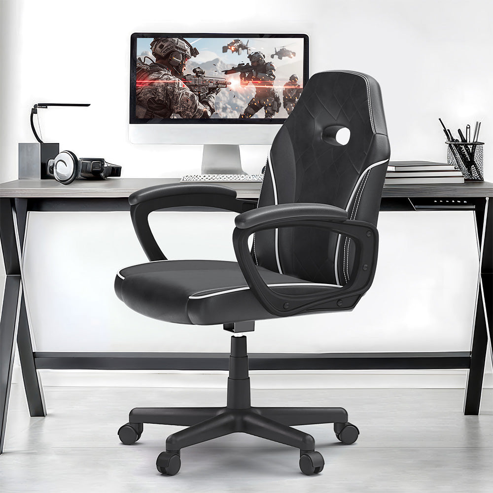 ACGAM CG-4746 Gaming Office Chair Small Version, Ergonomic Foam Backrest, 360° Swivel & Adjustable Height, 36o°Swivel and Height Adjustment