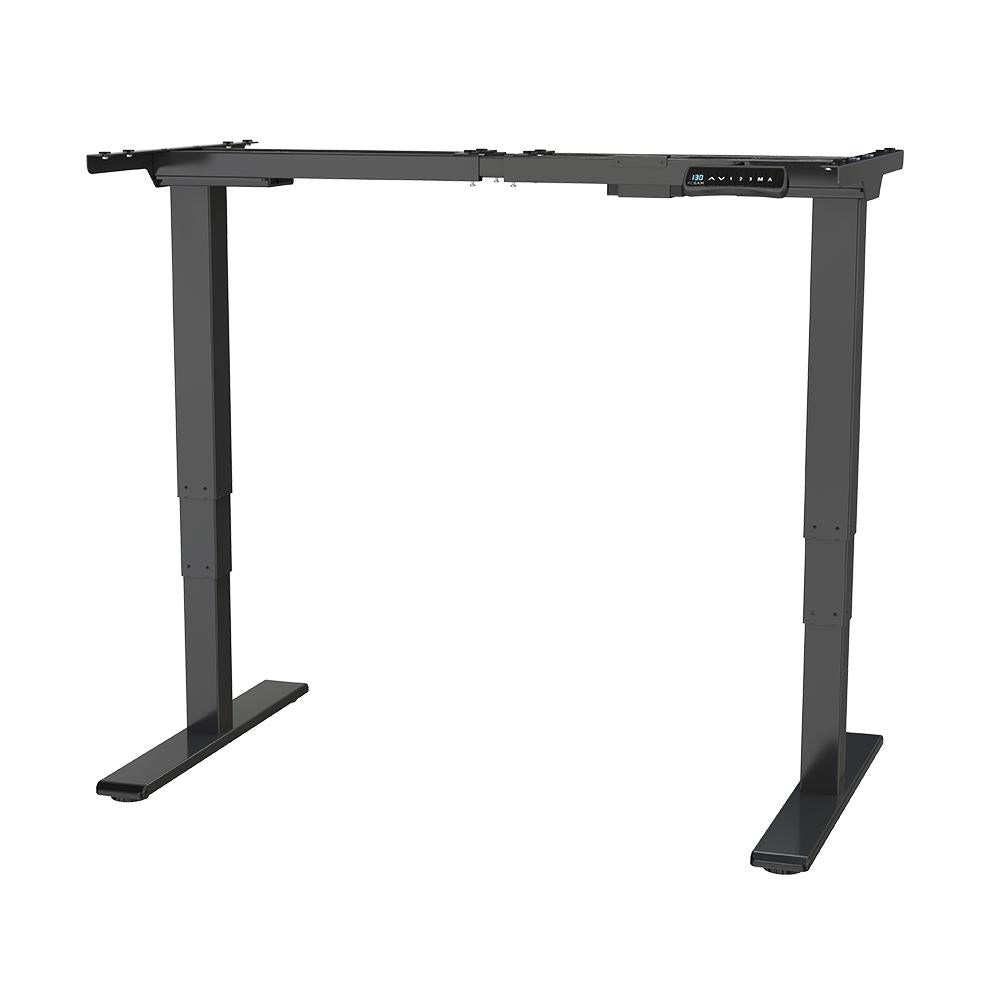 Estructura de escritorio de pie ACGAM ET225E con patas de tres etapas y doble motor eléctrico, estación de trabajo ergonómica con altura ajustable - Negro (solo la estructura)