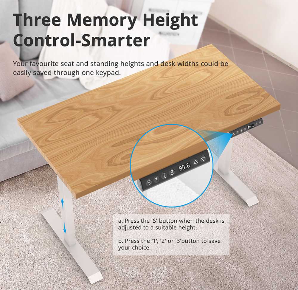 Acgam Elektrischer Stehschreibtisch mit Gestell, ergonomischer, höhenverstellbarer Standfuß, schwarz (nur Gestell)