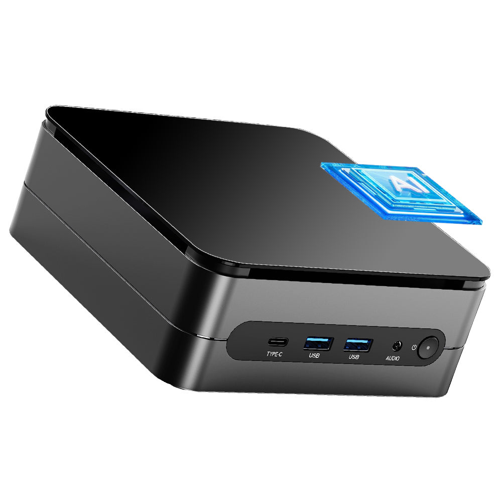 (AI PC) OUVIS F1A Mini Gaming PC, Intel AI Boost Core Ultra 5 125H 14 Cores Up to 4.5GHz, 16GB DDR5 1TB NVMe SSD, 2xHDMI2.0 Type-C 4K@60Hz Triple Display, 4xUSB 3.2, WiFi 6, 2.5Gbps LAN, TDP 65W, Best Desktop PC for Machine Learning, AI Computer
