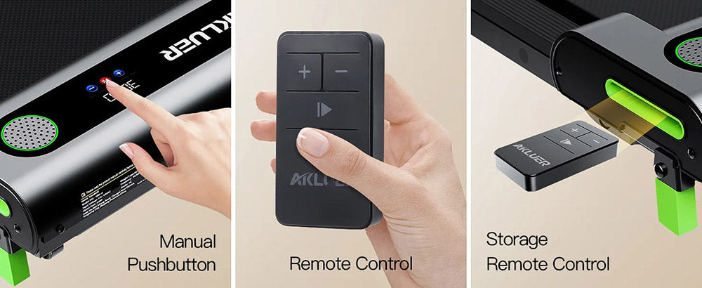 Akluer 480L-A Cinta de Andar con Inclinación, Cinta de Correr de 2.5HP para Debajo del Escritorio con Control Remoto, Pantalla LED, Capacidad Máxima de 150 kg (330 lbs)