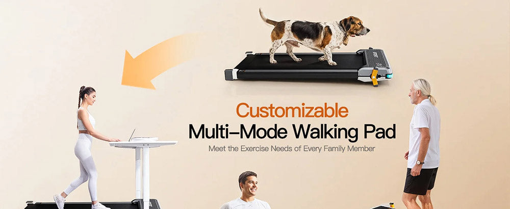 Akluer 520 Cinta de Andar Bajo Escritorio de Doble Cara con Masajeador de Pies Shiatsu, Plataforma para Caminar con Inclinación, Motor Silencioso de 2.5 HP, Pantalla LED