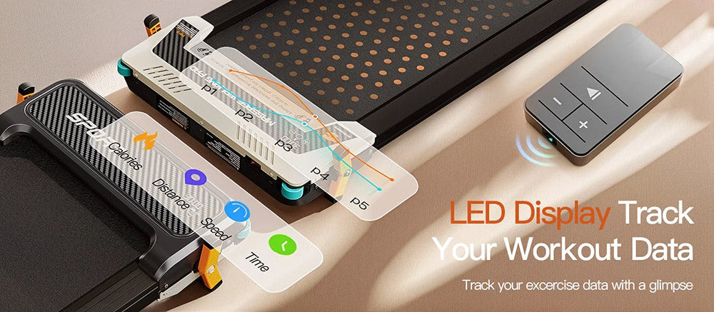 Akluer 520 Cinta de Andar Bajo Escritorio de Doble Cara con Masajeador de Pies Shiatsu, Plataforma para Caminar con Inclinación, Motor Silencioso de 2.5 HP, Pantalla LED