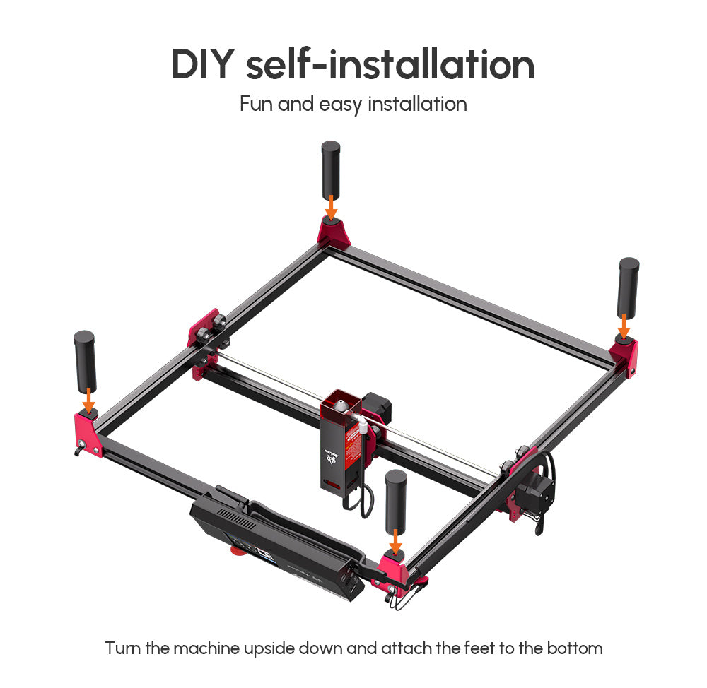 AlgoLaser ALRS2.0 Raisers 110mm for Alpha/Delta/DIY KIT Engraver Machine - 4pcs