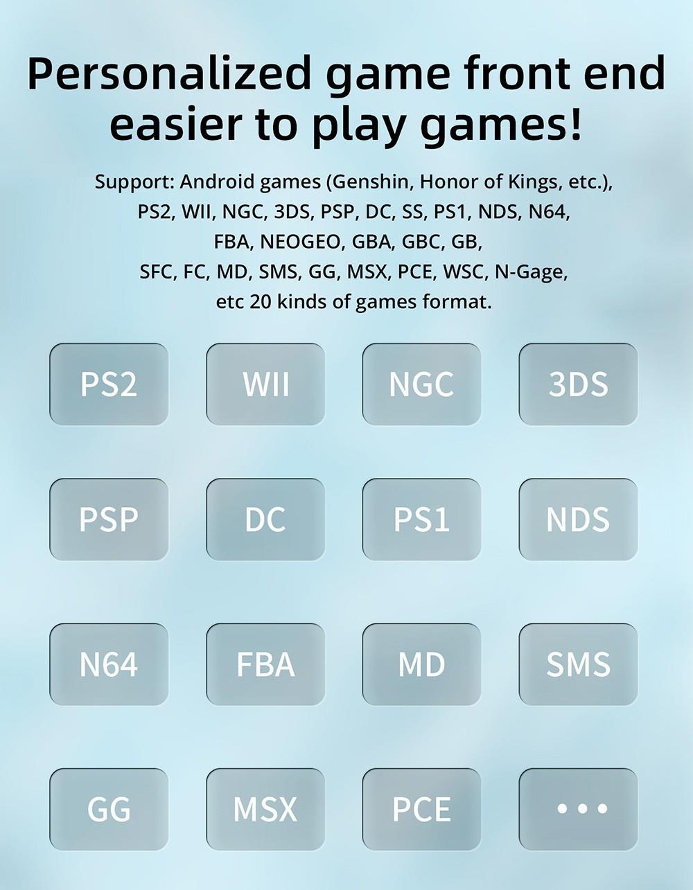 Consola de juegos ANBERNIC RG405V, 4GB LPDDR4 128GB eMMC, Android 12, WiFi 5G, Bluetooth 5.0, tarjeta TF de 128GB con 3172 juegos - Morado