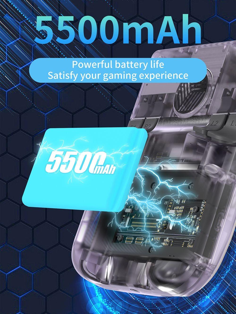 Consola de juegos ANBERNIC RG405V, 4GB LPDDR4 128GB eMMC, Android 12, WiFi 5G, Bluetooth 5.0, tarjeta TF de 128GB con 3172 juegos - Morado