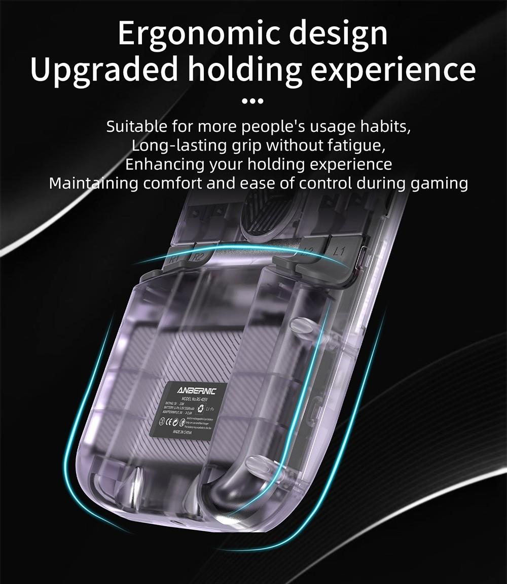 Consola de juegos ANBERNIC RG405V, 4GB LPDDR4 128GB eMMC, Android 12, WiFi 5G, Bluetooth 5.0, tarjeta TF de 128GB con 3172 juegos - Morado