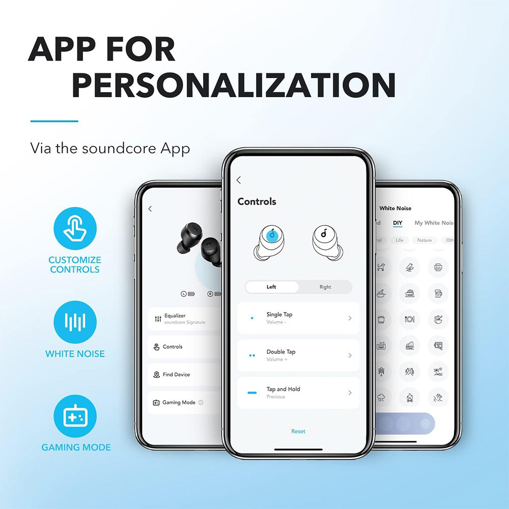 Anker Soundcore A25i TWS-Ohrhörer, Bluetooth 5.3, App-Steuerung, individuell anpassbarer Klang, bis zu 28 Stunden Wiedergabezeit