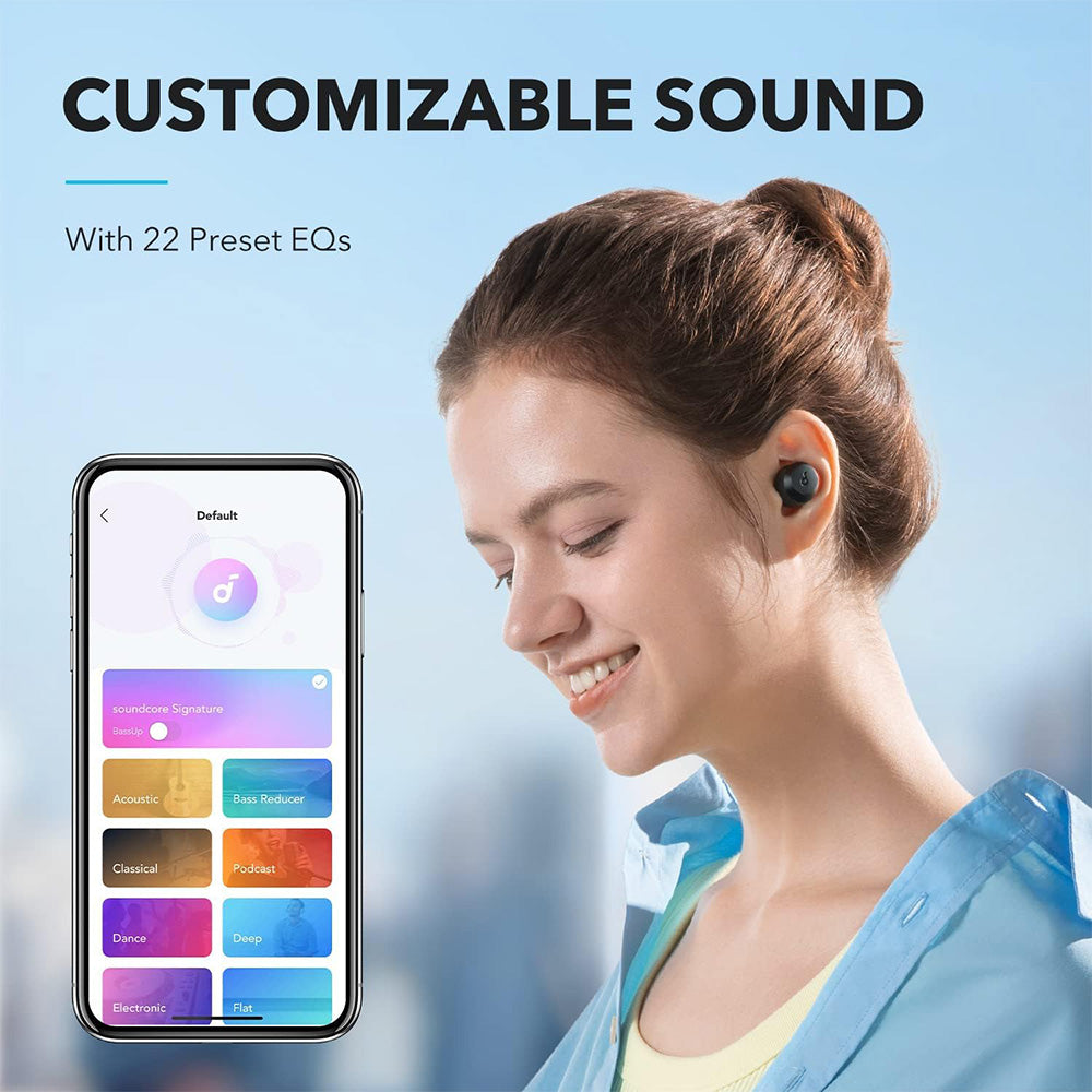 Anker Soundcore A25i TWS-Ohrhörer, Bluetooth 5.3, App-Steuerung, individuell anpassbarer Klang, bis zu 28 Stunden Wiedergabezeit