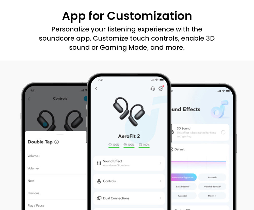 Anker Soundcore AeroFit 2 Open-Ear-Kopfhörer, kabellose Ohrhörer mit verstellbaren Ohrbügeln, Bluetooth 5.4, Hi-Res-Audio – Schwarz