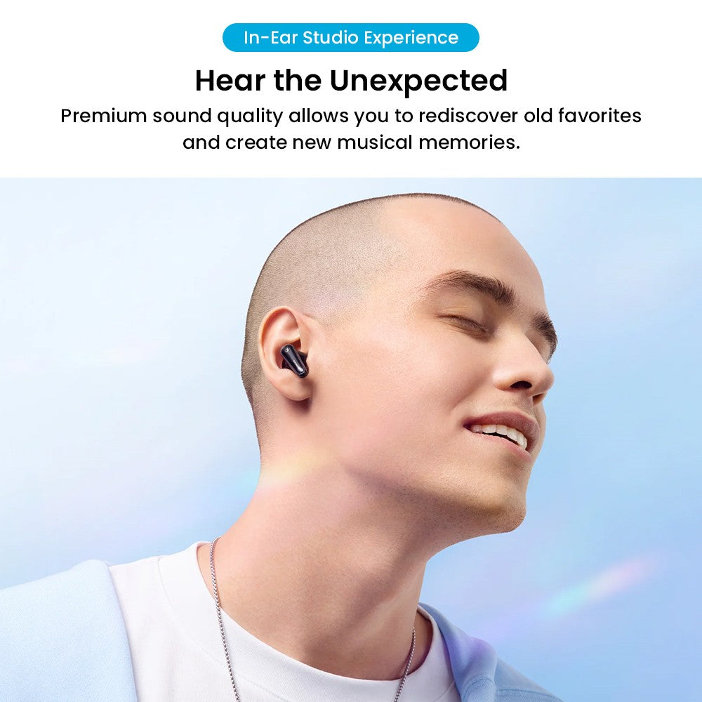 Anker Soundcore Liberty 4 True Wireless ANC-Ohrhörer, Hi-Res Wireless Audio, Spatial Audio mit zwei Modi, Herzfrequenzsensor – Schwarz