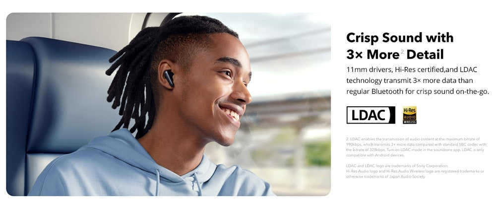 Soundcore Liberty 4 NC Ohrhörer (Wireless Wireless Stereo), adaptive Geräuschunterdrückung 2.0, Bluetooth 5.3, IPX4 wasserdicht, Schnellladefunktion – Weiß