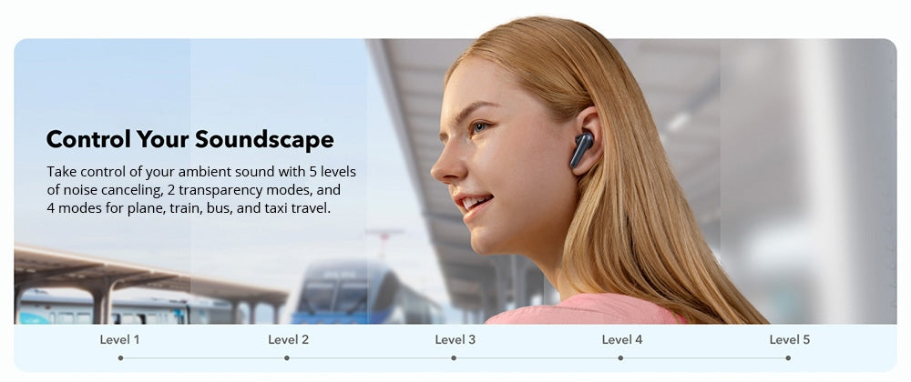 Soundcore Liberty 4 NC Ohrhörer (Wireless Wireless Stereo), adaptive Geräuschunterdrückung 2.0, Bluetooth 5.3, IPX4 wasserdicht, Schnellladefunktion – Weiß