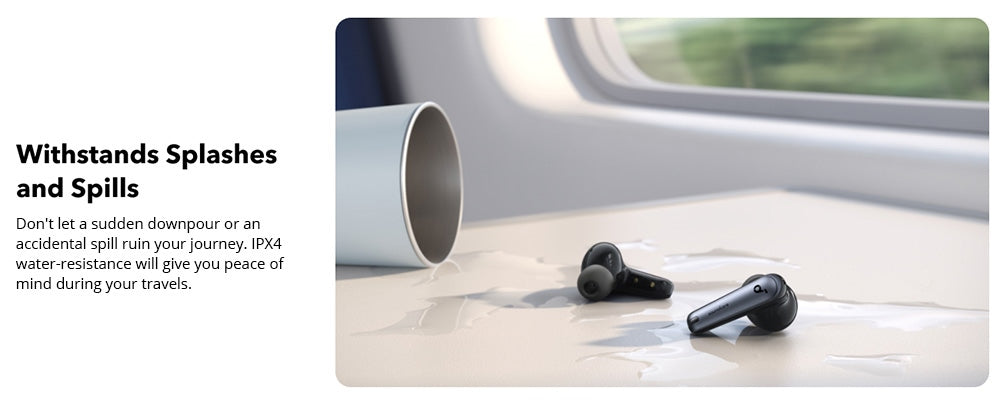 Soundcore Liberty 4 NC Ohrhörer (TWS), adaptive Geräuschunterdrückung 2.0, Bluetooth 5.3, IPX4 wasserdicht, Schnellladefunktion – Weiß