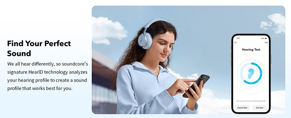 Anker Soundcore Space One Kopfhörer, Aktive Geräuschunterdrückung, App-Steuerung, 40 Stunden Akkulaufzeit mit ANC, Bluetooth 5.3 – Schwarz