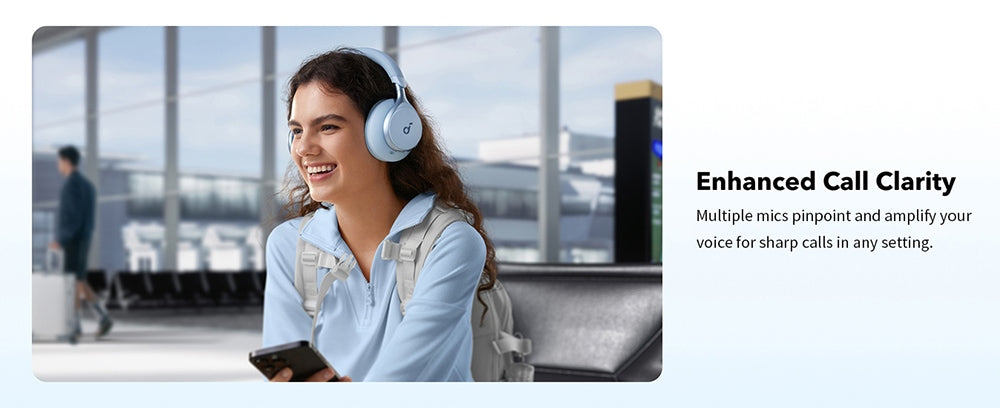 Anker Soundcore Space One Kopfhörer, Aktive Geräuschunterdrückung, App-Steuerung, 40 Stunden Akkulaufzeit mit ANC, Bluetooth 5.3 – Schwarz