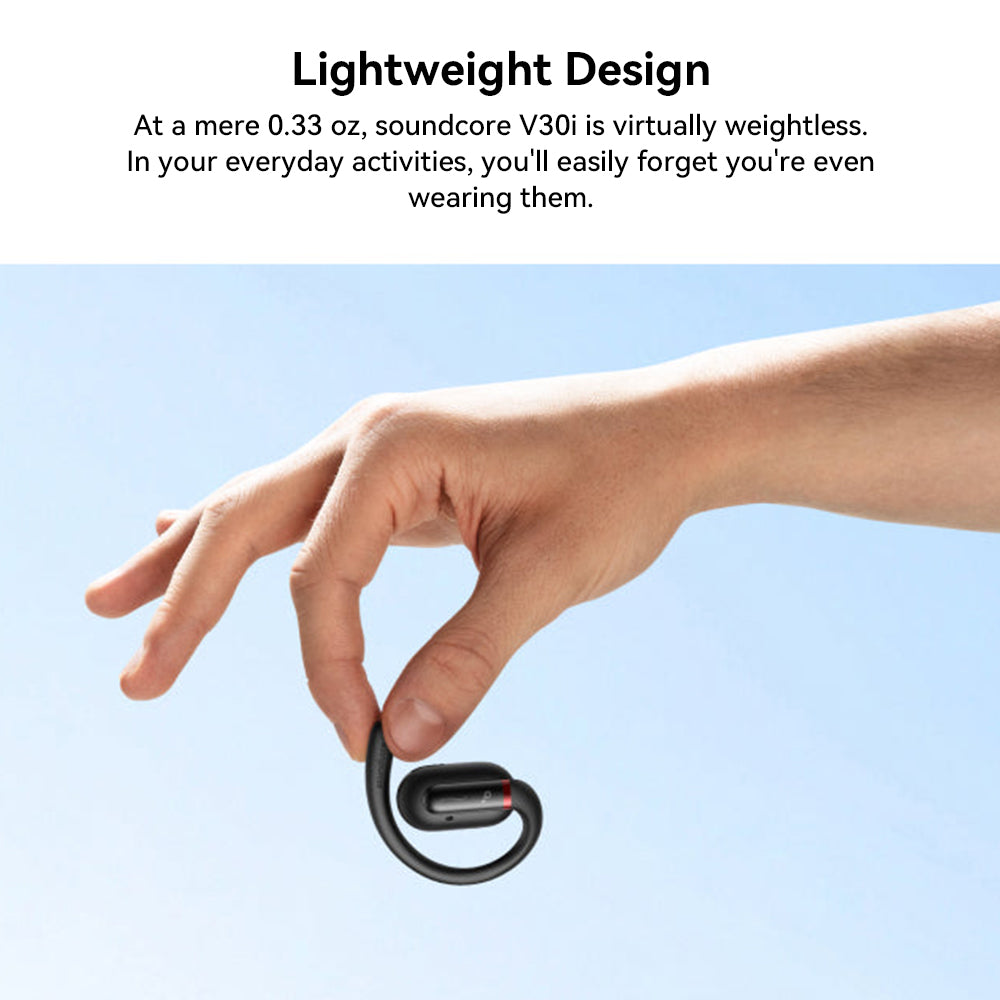 Anker Soundcore V30i Open-Ear-Ohrhörer, ergonomische Ohrbügel, Bluetooth 5.3, App-Steuerung, bis zu 36 Stunden Wiedergabezeit